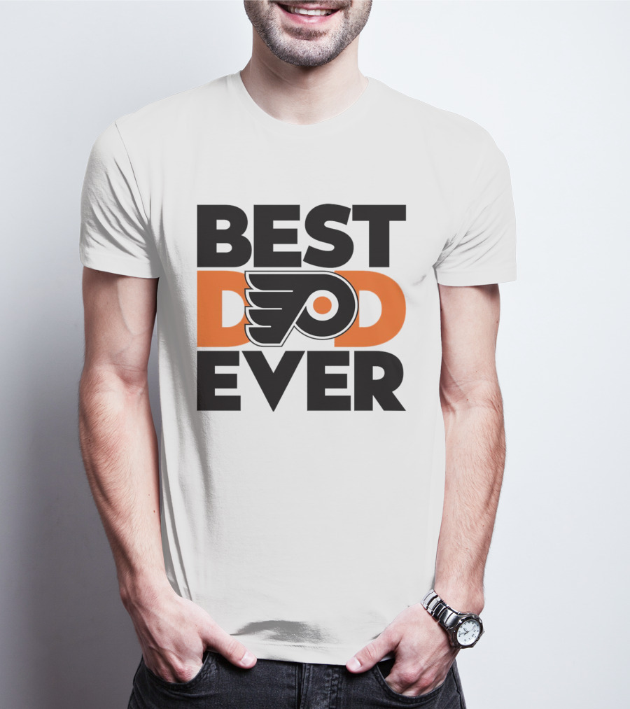 Best Dad Ever Philadelphia Flyers NHL T-Shirt