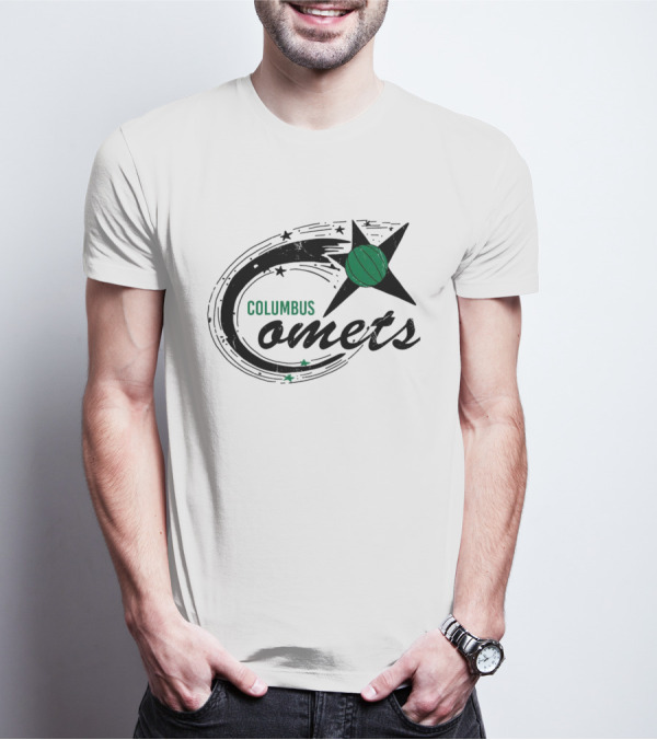 Columbus Comets Basketball Star T-Shirt