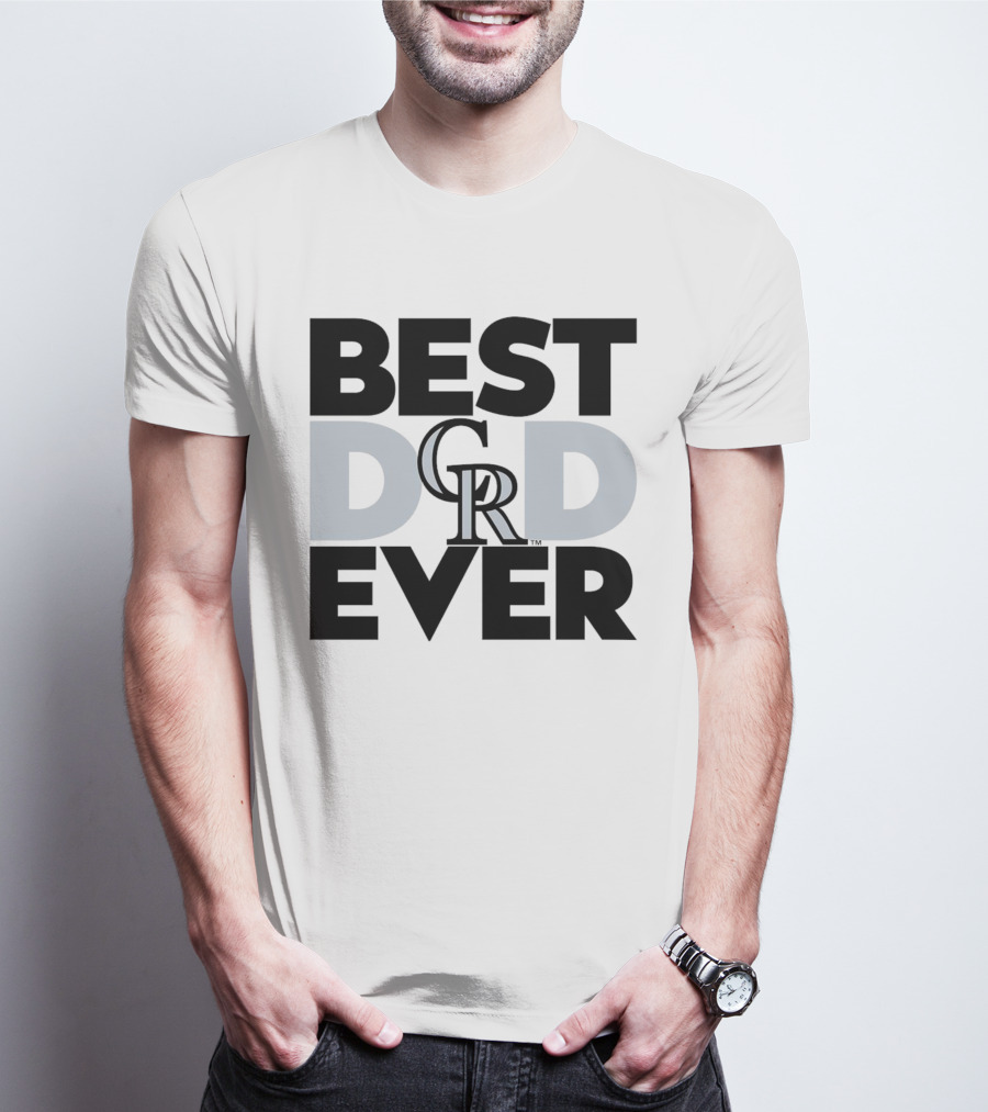 Best Dad Ever Colorado Rockies MLB T-Shirt
