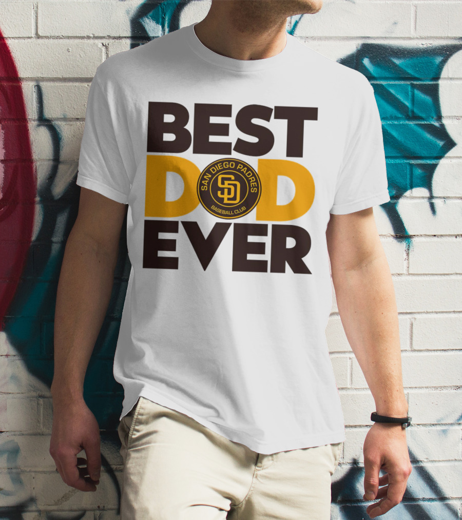 Best Dad Ever San Diego Padres Baseball Club T-Shirt