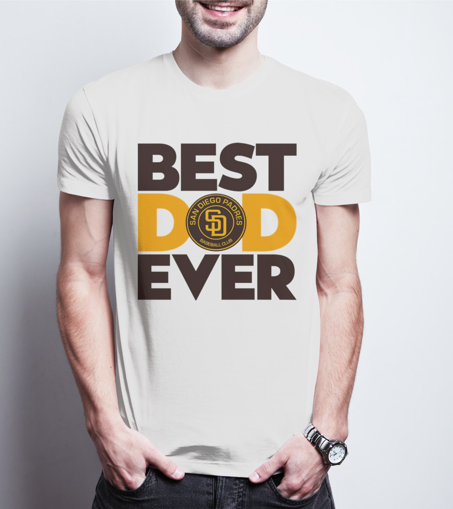 Best Dad Ever San Diego Padres Baseball Club T-Shirt
