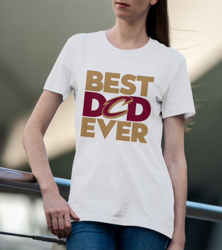 Best Dad Ever Cleveland Cavaliers NBA T-Shirt