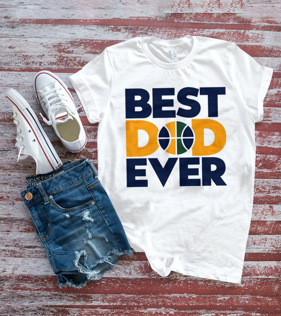 Best Dad Ever Utah Jazz Basketball T-Shirt