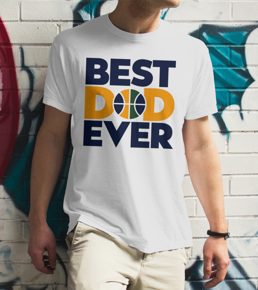 Best Dad Ever Utah Jazz Basketball T-Shirt