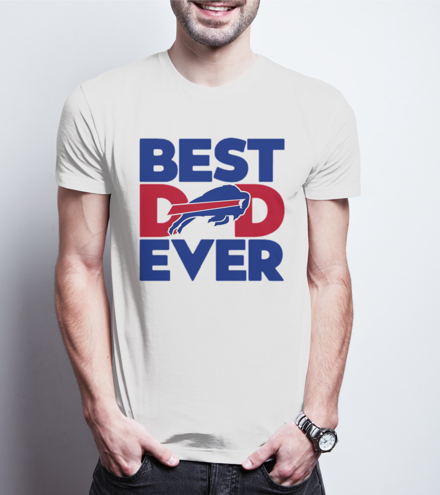 Best Dad Ever Buffalo Bills NFL T-Shirt
