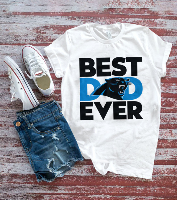 Best Dad Ever Carolina Panthers NFL Fan T-Shirt