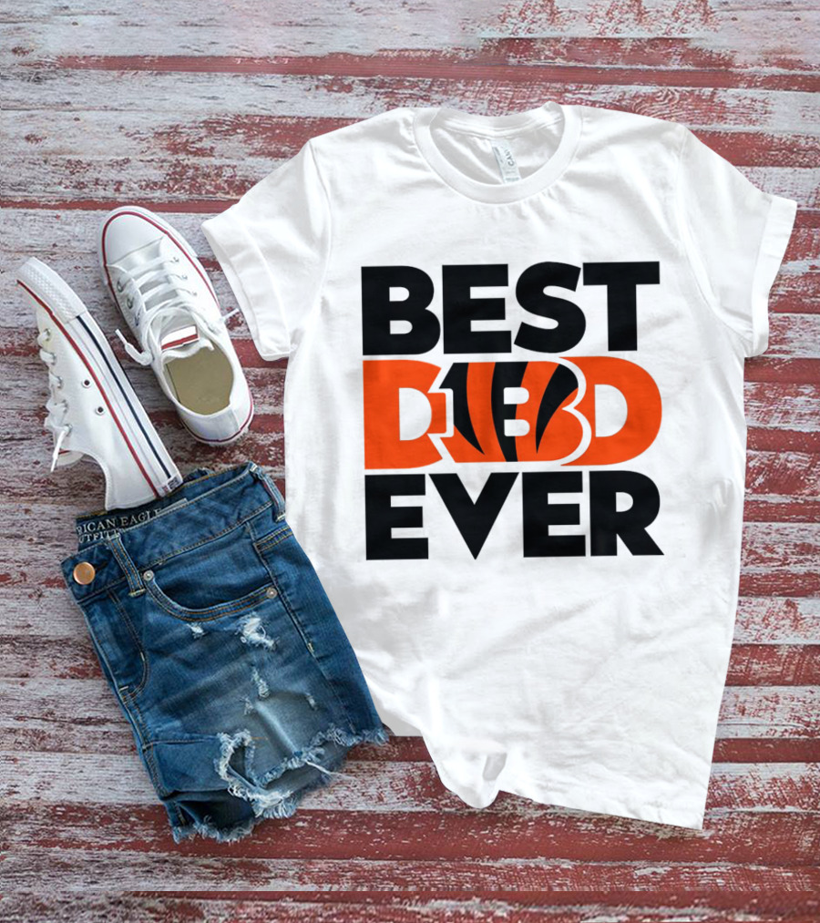 Best Dad Ever NFL Cincinnati Bengals T-Shirt