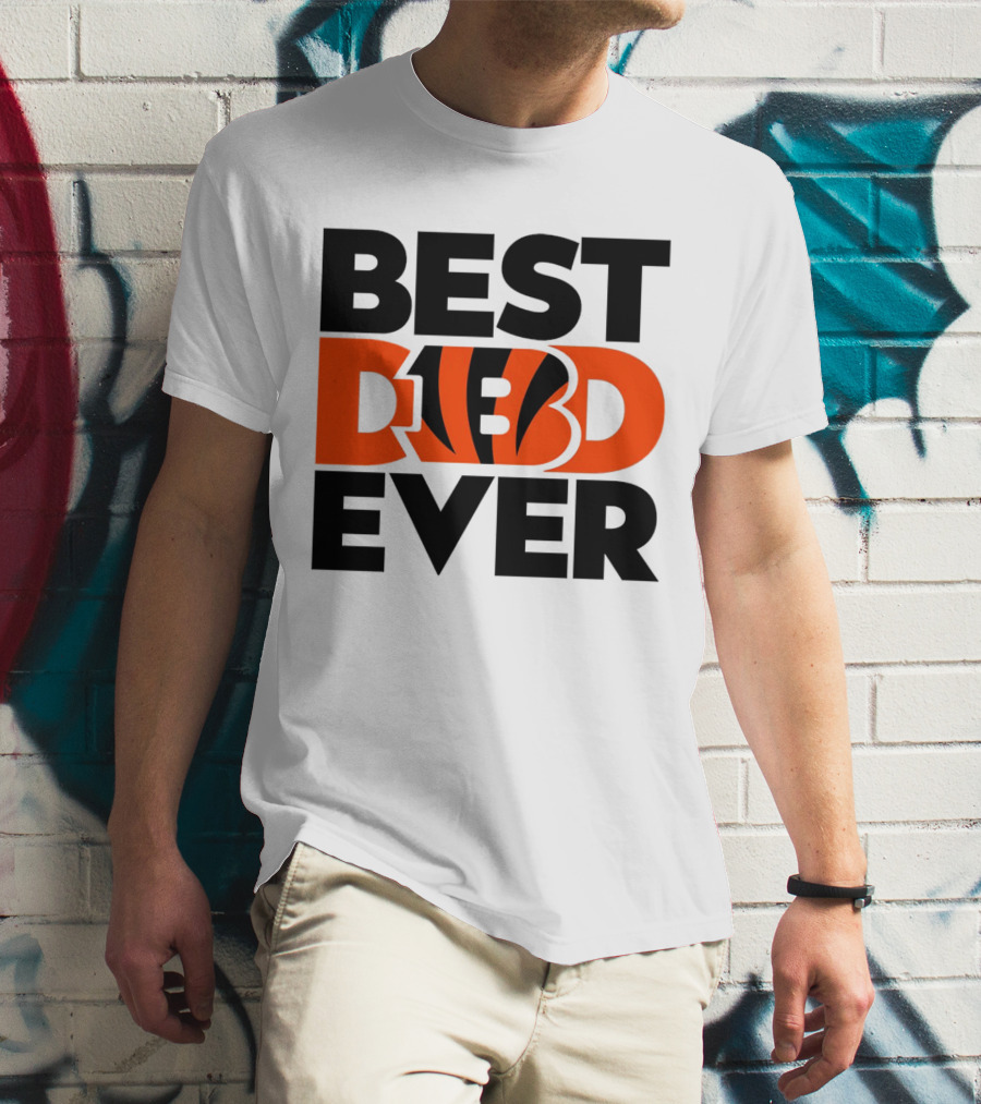 Best Dad Ever NFL Cincinnati Bengals T-Shirt