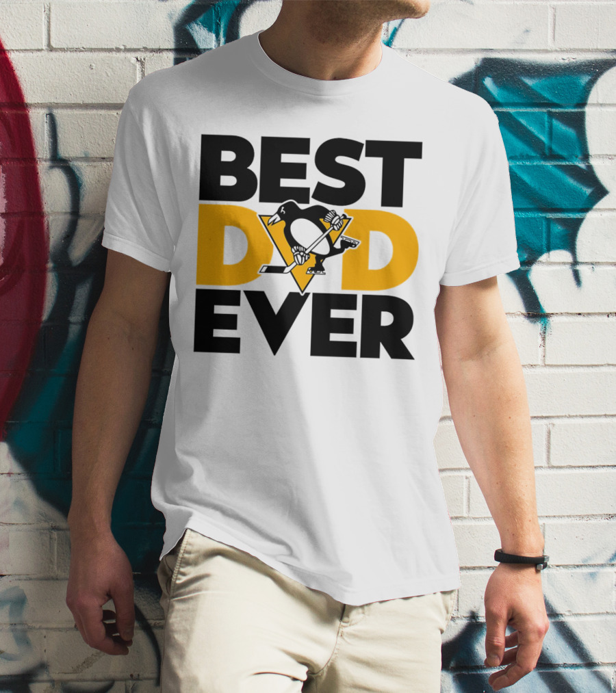 Best Dad Ever NHL Pittsburgh Penguins T-Shirt