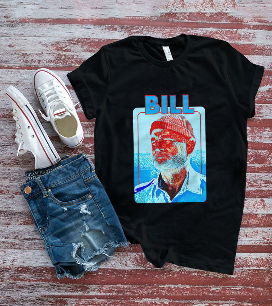 Bill Murray Steve Zissou Blue Red T-Shirt