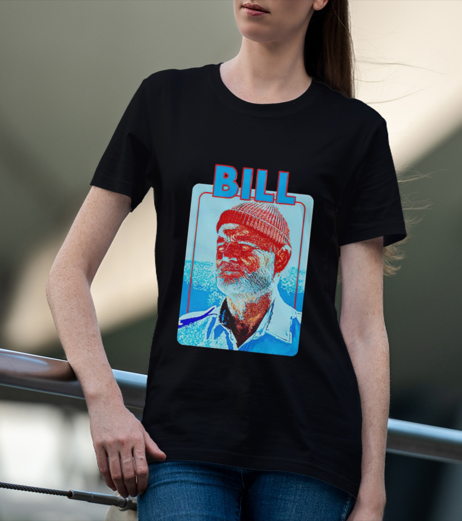 Bill Murray Steve Zissou Blue Red T-Shirt