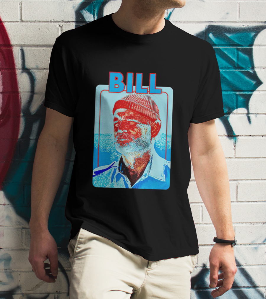 Bill Murray Steve Zissou Blue Red T-Shirt