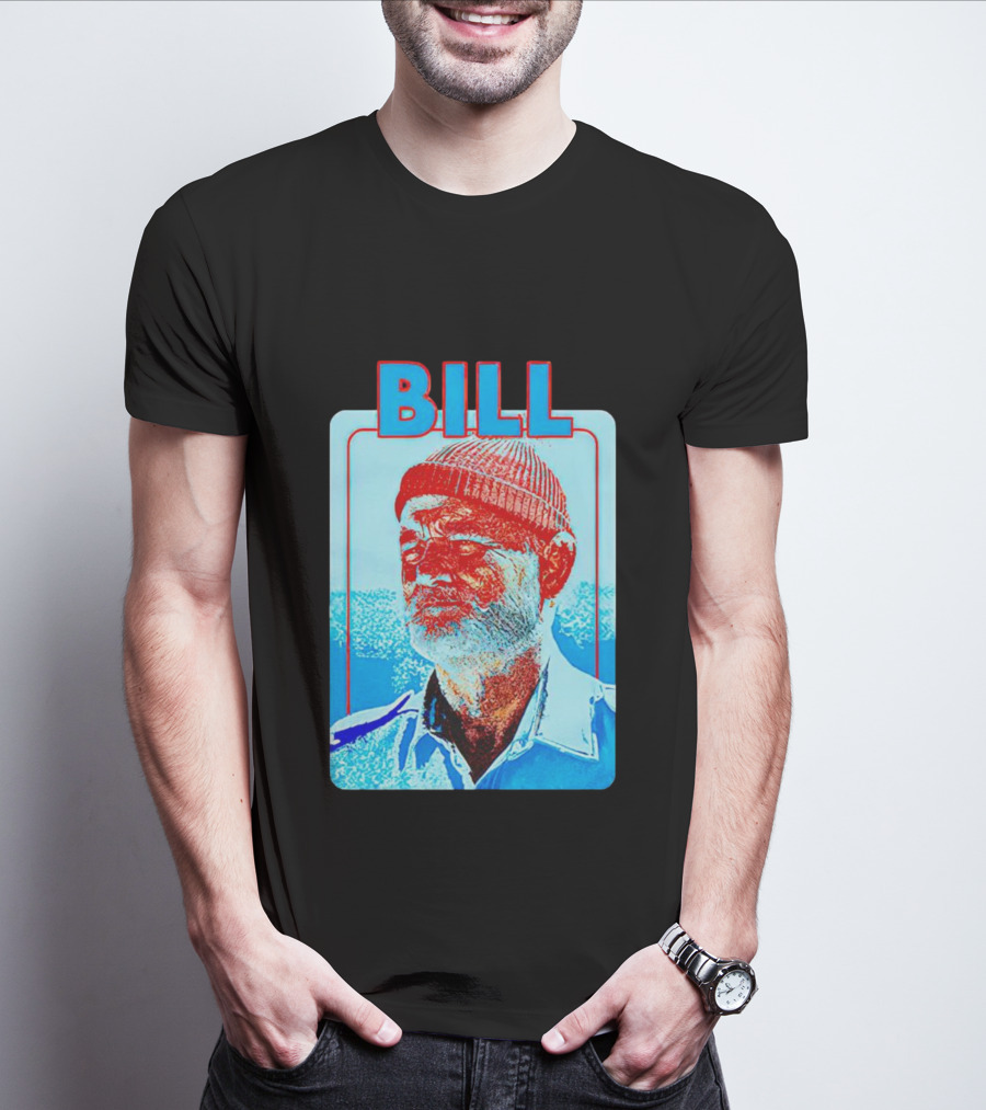 Bill Murray Steve Zissou Blue Red T-Shirt