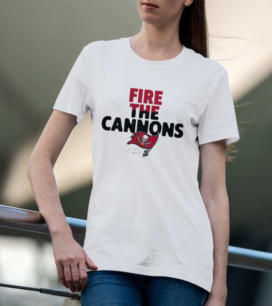 FIRE THE CANNONS Tampa Bay Buccaneers T-Shirt