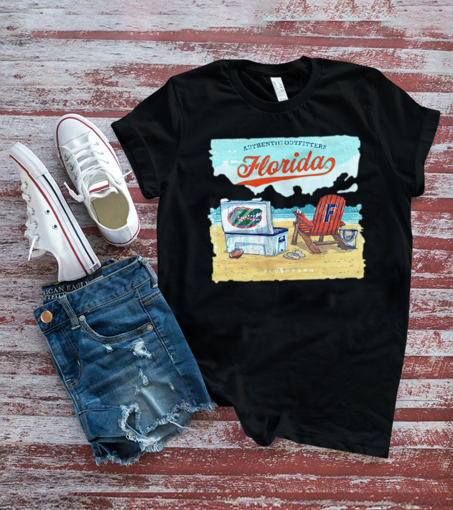 Authentic Outfitters Florida Gators Flogrown Beach Scene T-Shirt