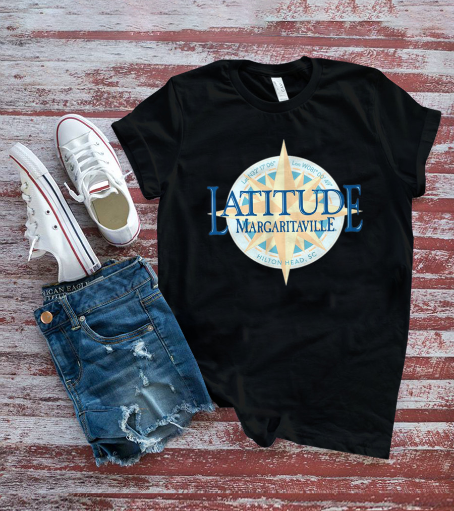 Latitude Margaritaville Hilton Head SC La N32 17 06 Lon W080 49 19 T-Shirt