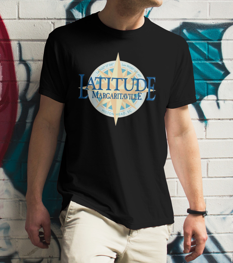 Latitude Margaritaville Hilton Head SC La N32 17 06 Lon W080 49 19 T-Shirt