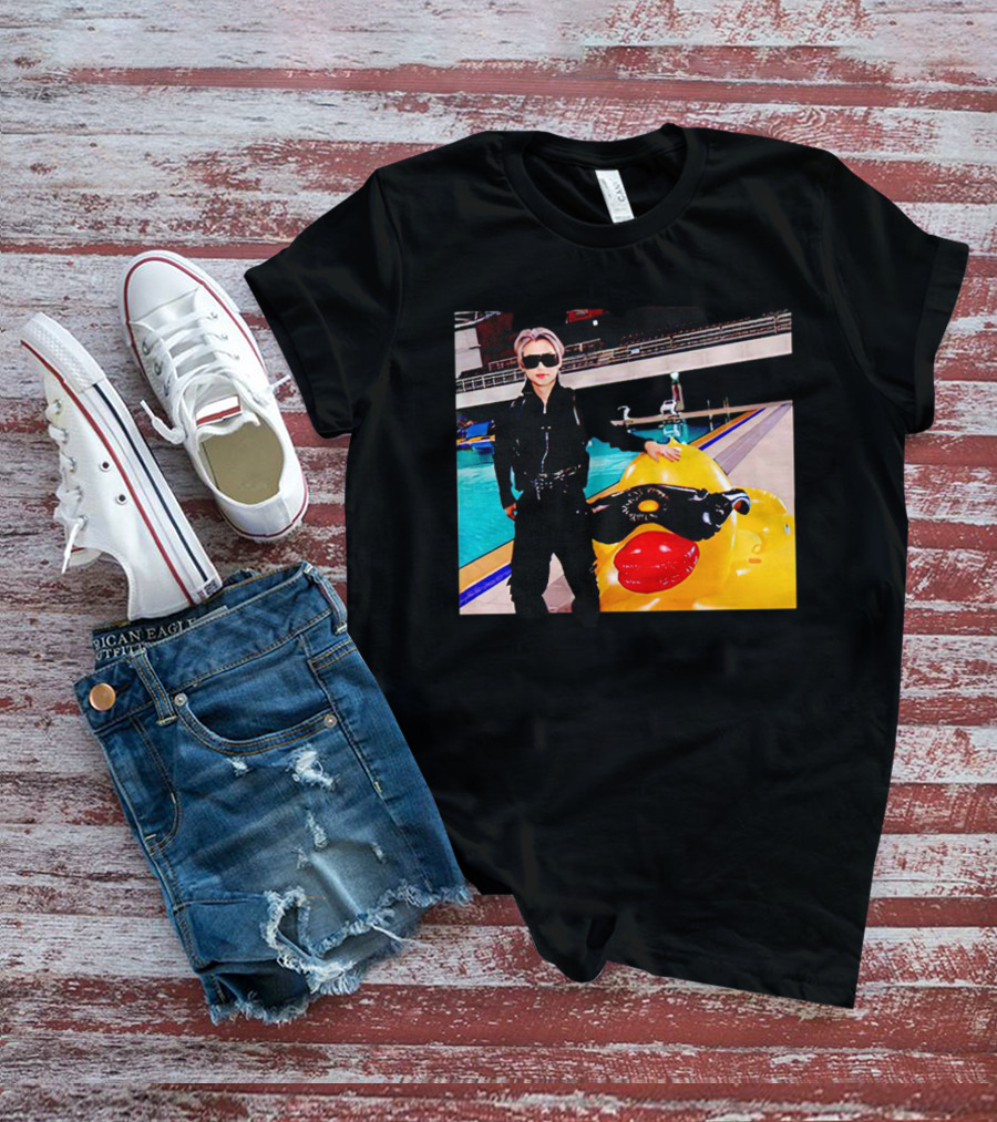 Stray Kids Felix By Pool With Giant Sunglasses Duck T-Shirt