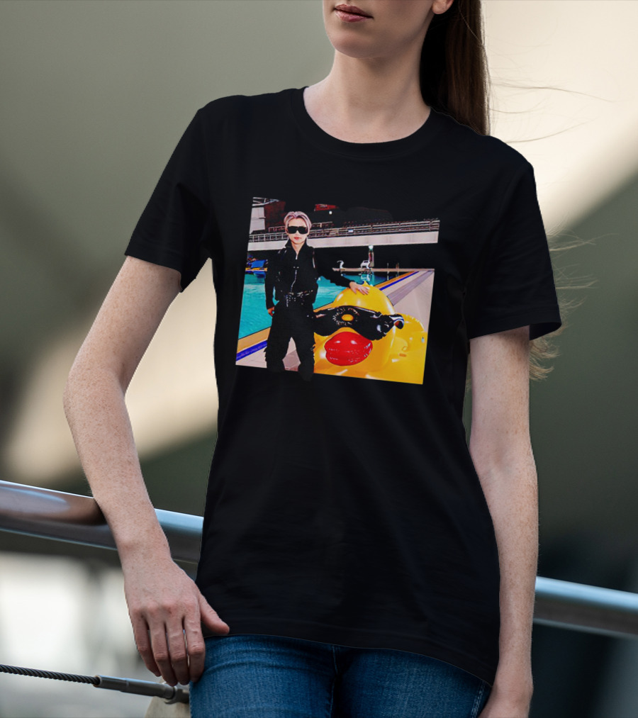 Stray Kids Felix By Pool With Giant Sunglasses Duck T-Shirt