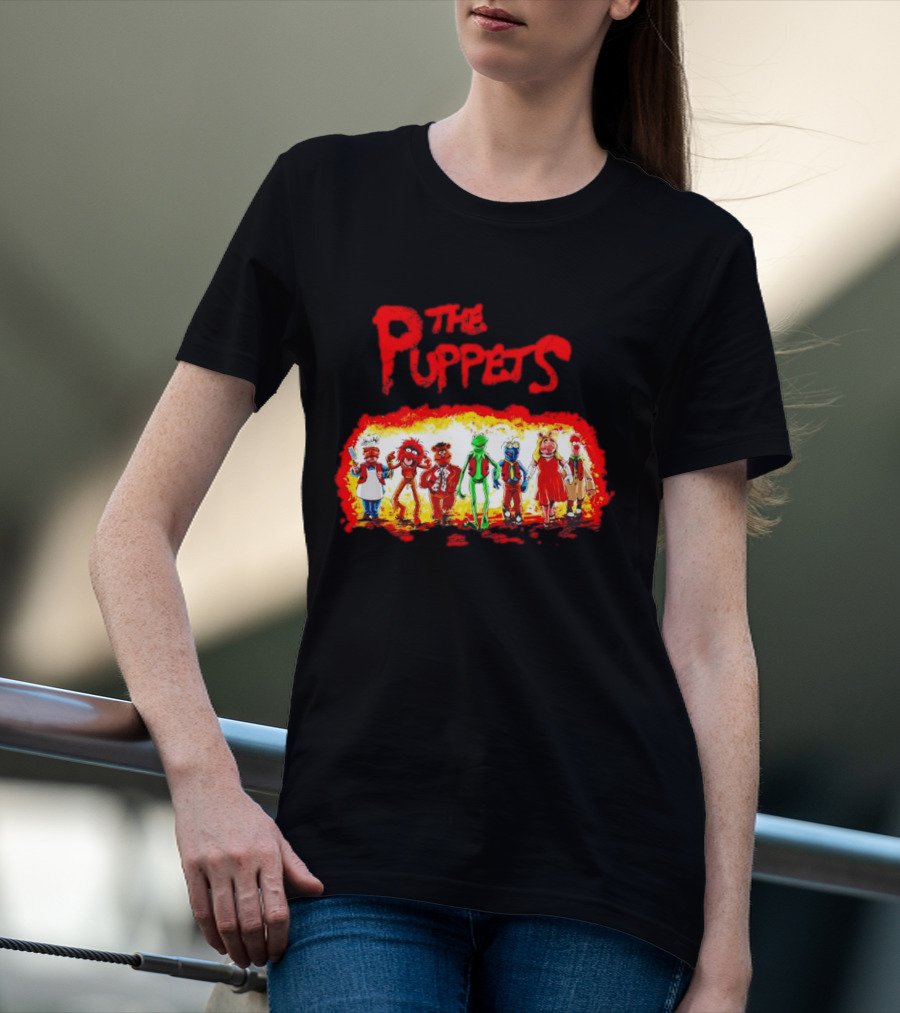 The Puppets Walking In Colorful Lineup T-Shirt