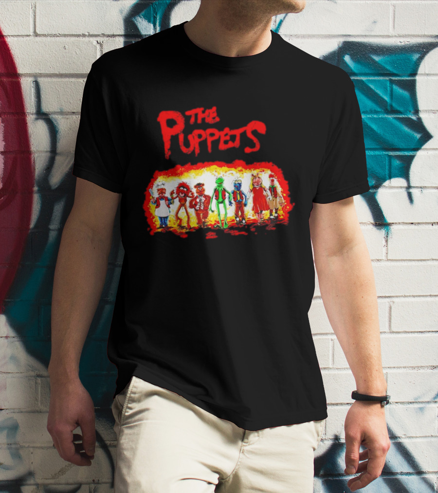 The Puppets Walking In Colorful Lineup T-Shirt