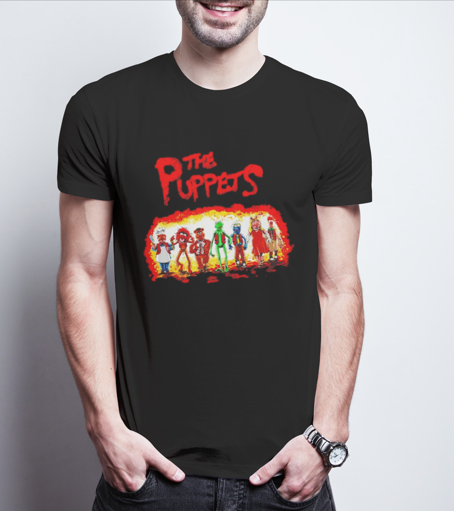 The Puppets Walking In Colorful Lineup T-Shirt