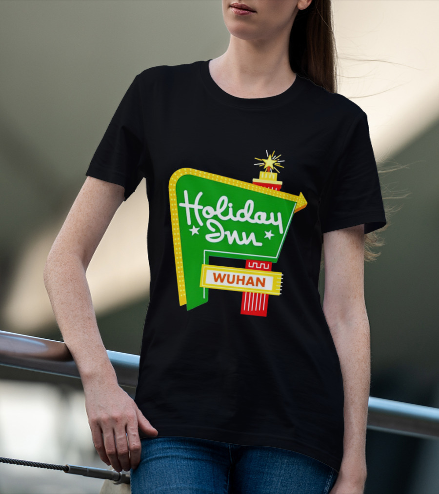 Holiday Inn Wuhan Vintage Neon Sign T-Shirt