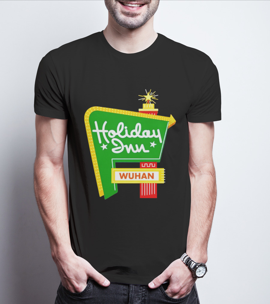 Holiday Inn Wuhan Vintage Neon Sign T-Shirt