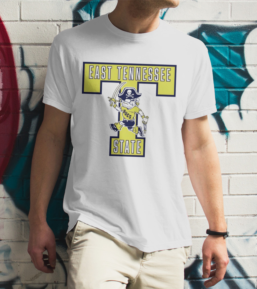East Tennessee State Buccaneers Block ETSU Pirates T-Shirt