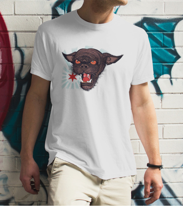 CM Punk Rowdy Chicago Star Ringer Dog T-Shirt