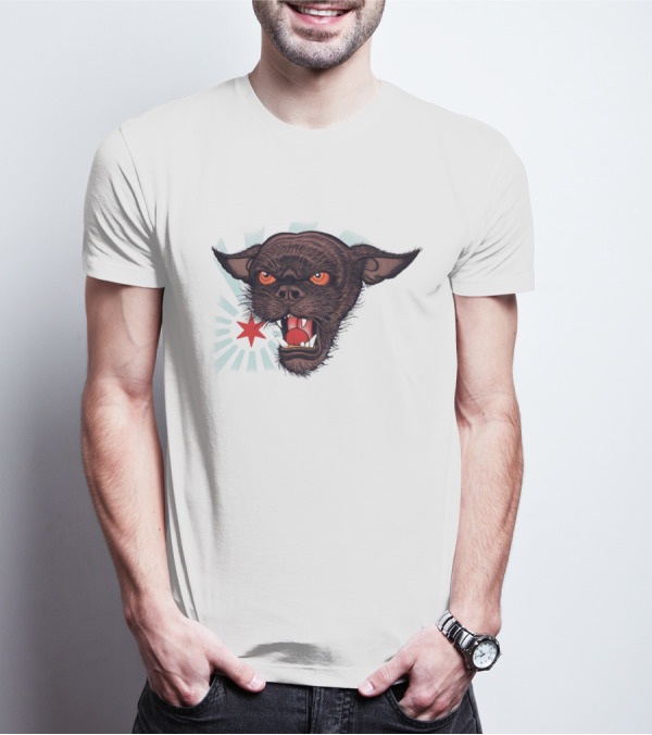 CM Punk Rowdy Chicago Star Ringer Dog T-Shirt