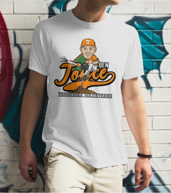 Ben Joyce Tennessee Volunteers Pitcher Caricature Orange Jersey T-Shirt