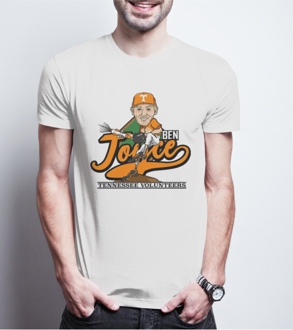 Ben Joyce Tennessee Volunteers Pitcher Caricature Orange Jersey T-Shirt