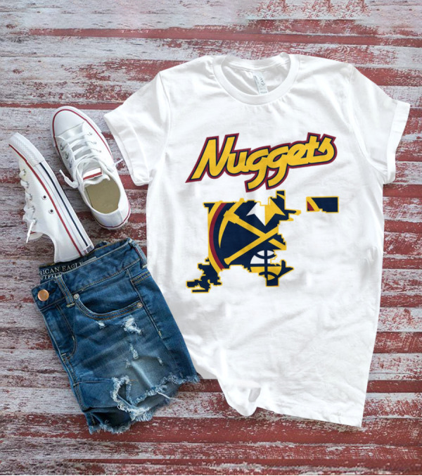 Nuggets Denver Map Basketball Team T-Shirt