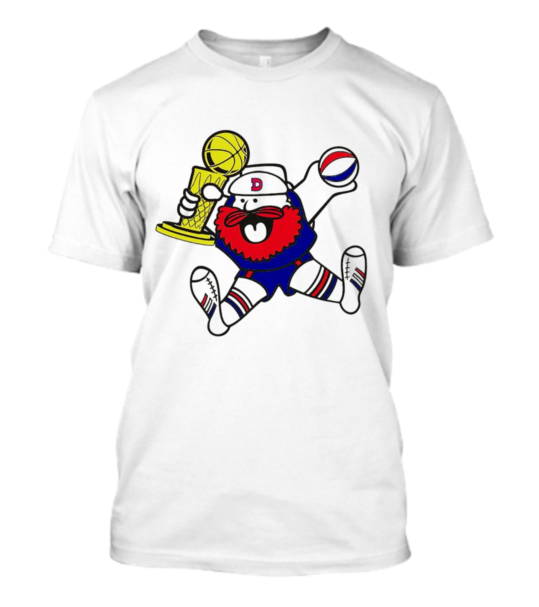 Denver Nuggets Maxie Trophy Bear Mascot Dunking Basketball T-Shirt