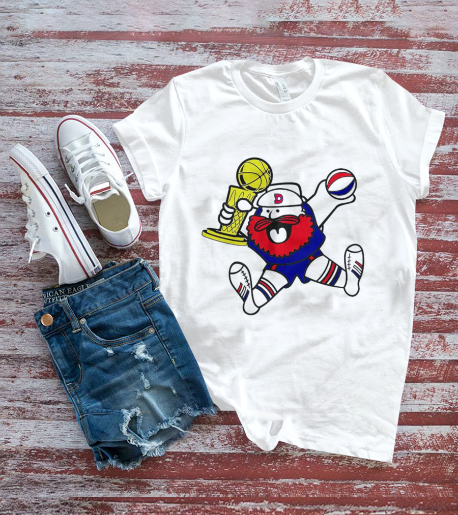Denver Nuggets Maxie Trophy Bear Mascot Dunking Basketball T-Shirt