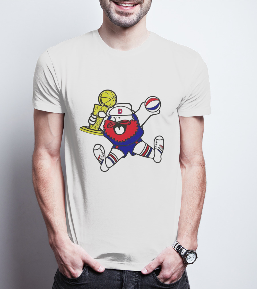 Denver Nuggets Maxie Trophy Bear Mascot Dunking Basketball T-Shirt