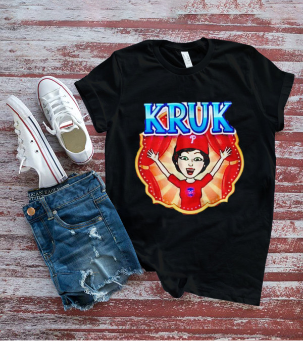 Kruk Philadelphia Phillies Cartoon Character Red Hat T-Shirt