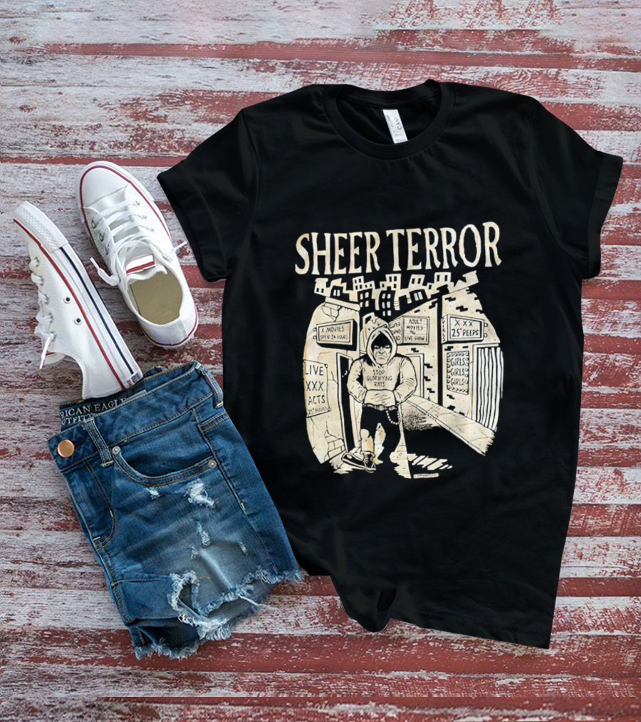 Sheer Terror Stop Glorifying Rats Urban Alleyway Scene T-Shirt