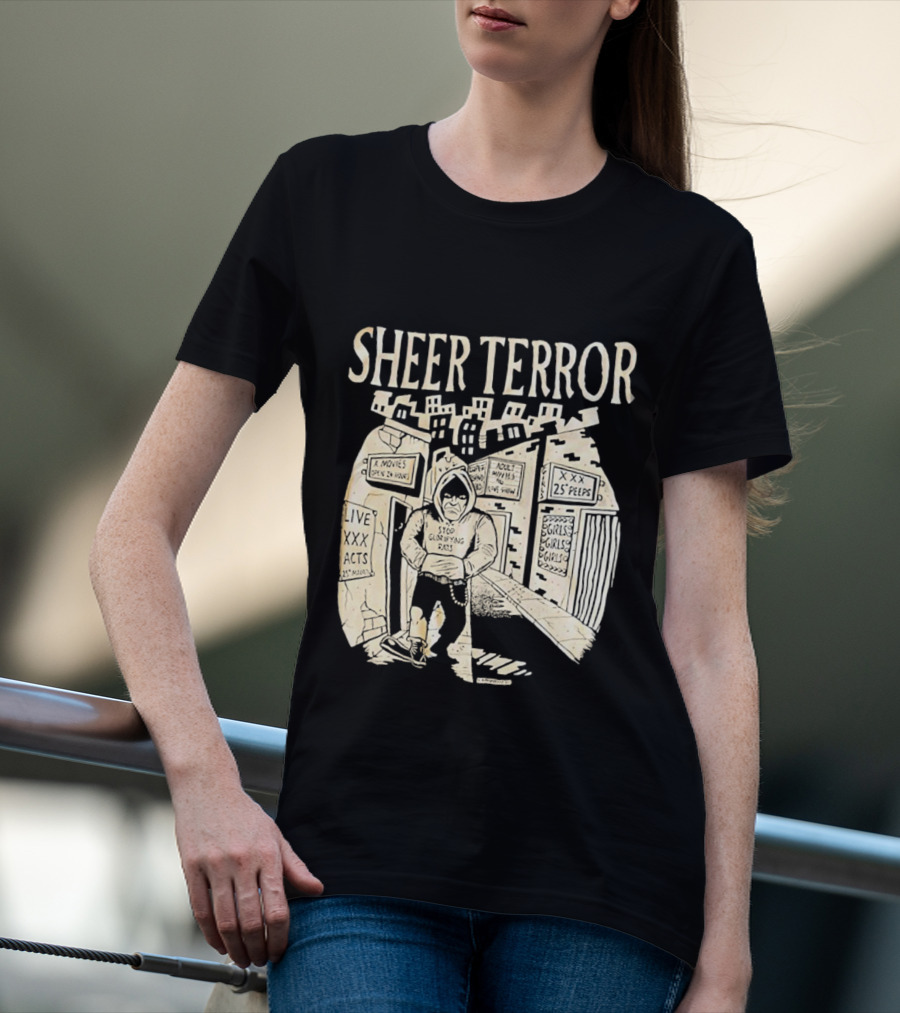 Sheer Terror Stop Glorifying Rats Urban Alleyway Scene T-Shirt