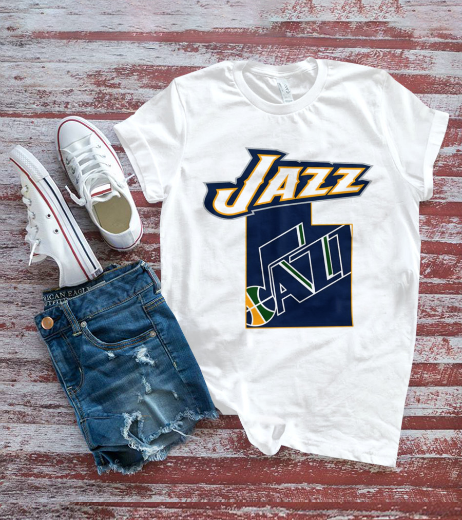 Jazz Utah Map T-Shirt
