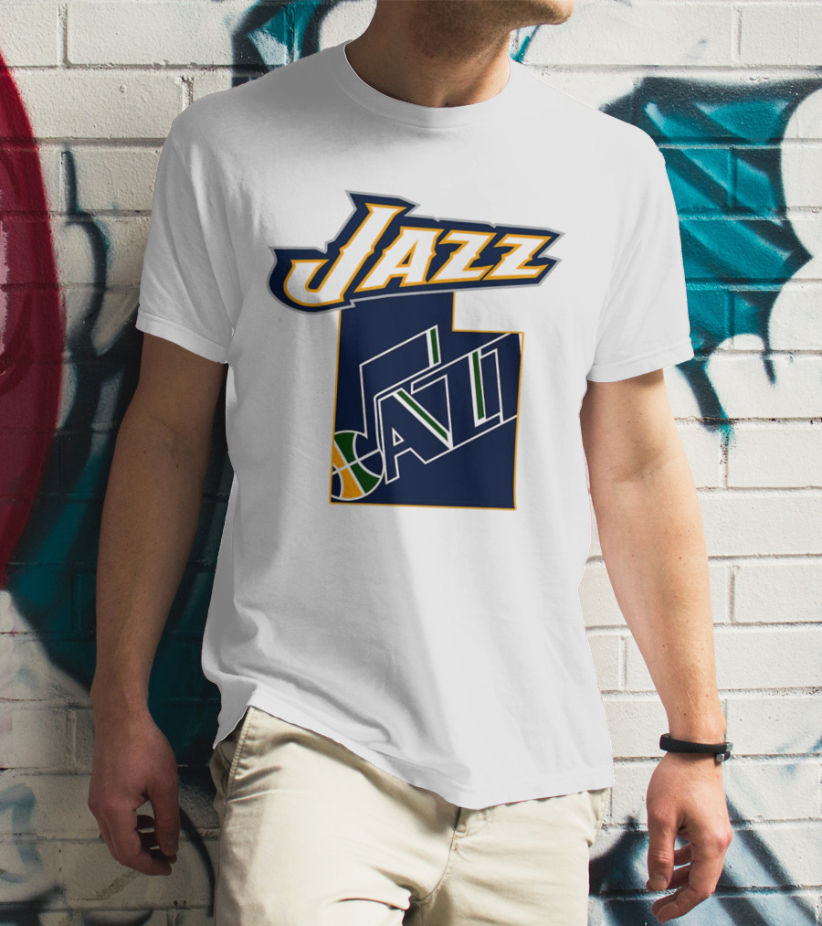 Jazz Utah Map T-Shirt