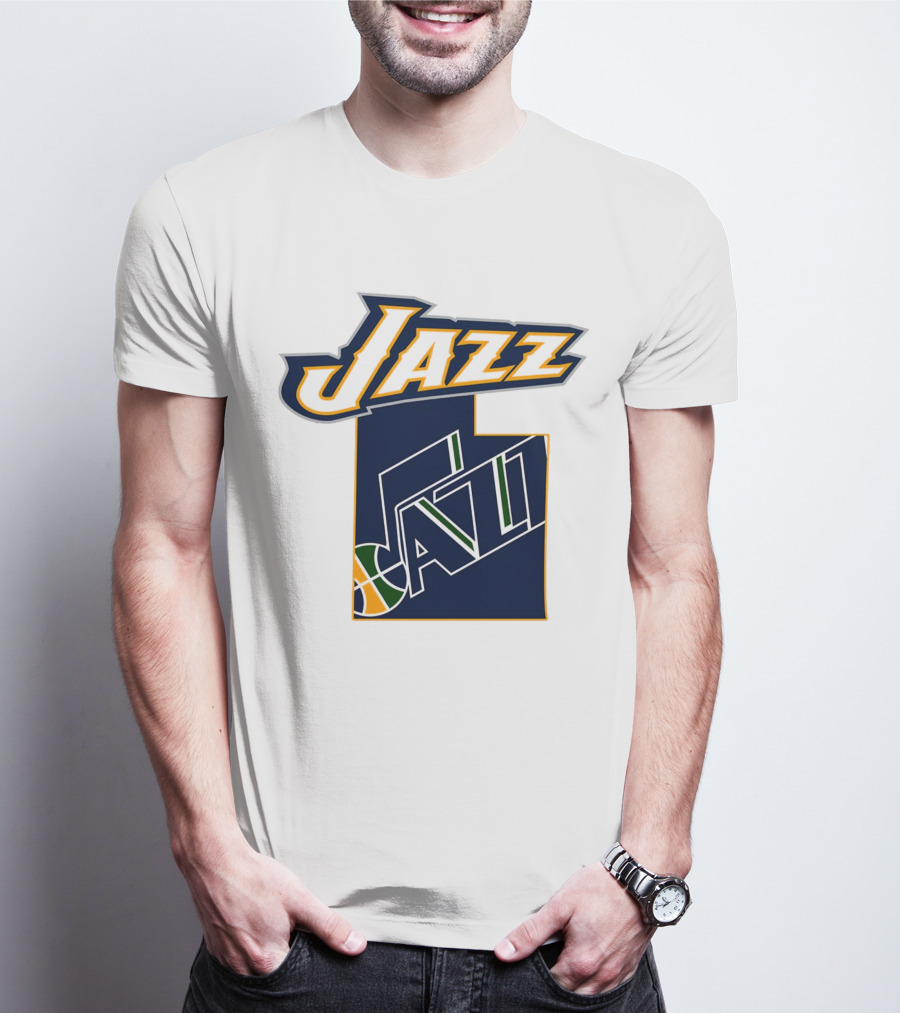 Jazz Utah Map T-Shirt
