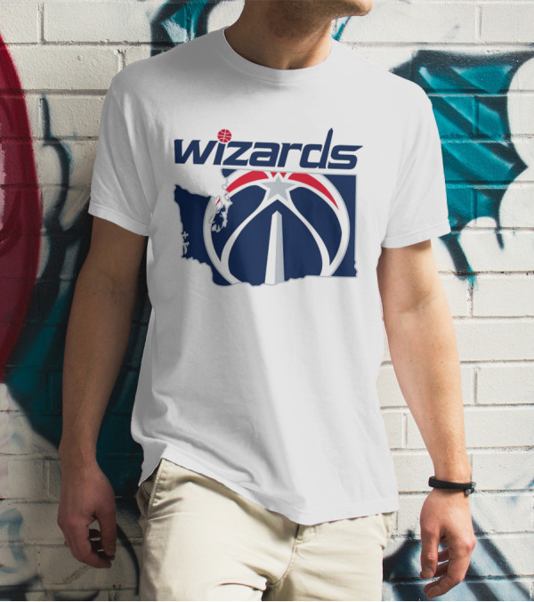 Wizards Washington State Map T-Shirt