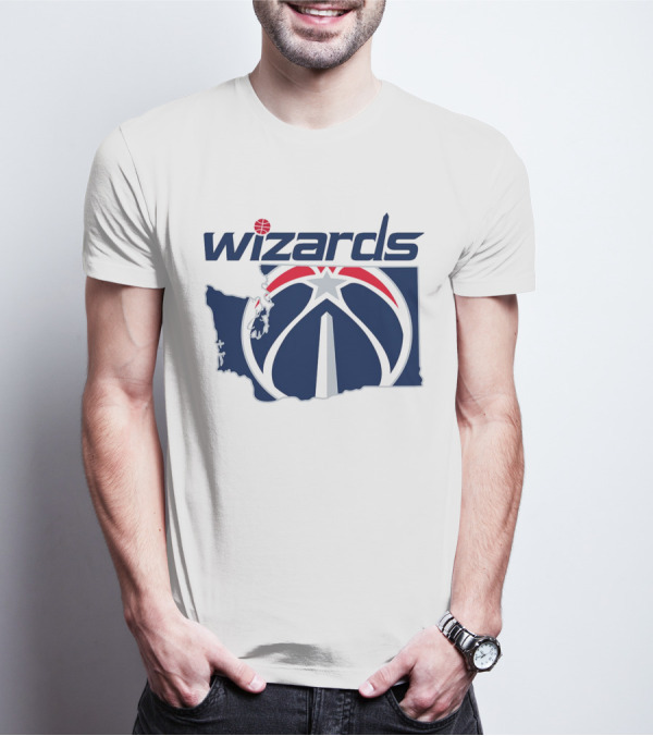 Wizards Washington State Map T-Shirt