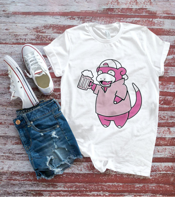 Slowpoke Pokemon Slowbro Frat Beer Cap T-Shirt