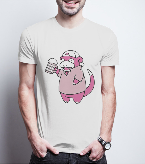 Slowpoke Pokemon Slowbro Frat Beer Cap T-Shirt
