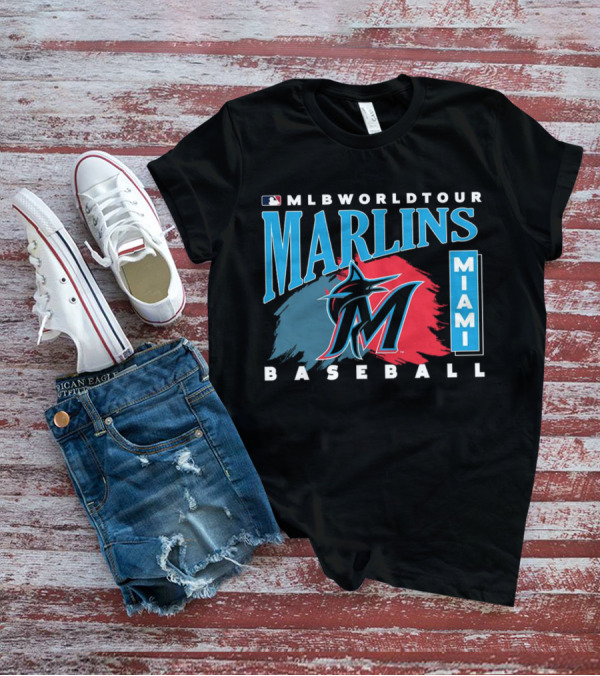 MLB World Tour Miami Marlins Baseball T-Shirt
