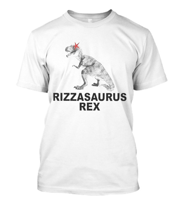 Rizzasaurus Rex Dinosaur With Red Star Eye T-Shirt