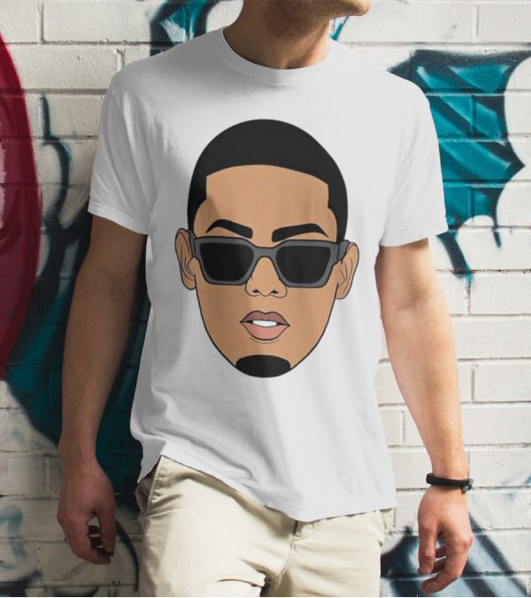 Myke Towers Sunglasses Facial T-Shirt